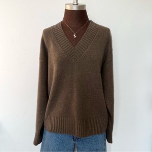 Reformation Jadey Oversized Cashmere V Neck Sweater
